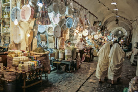 Tunisia.  Tunis Medina.  The Perfume Market, Souk al-Attarine.